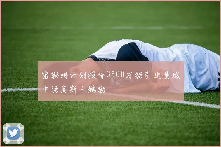 富勒姆计划报价3500万镑引进曼城中场奥斯卡鲍勃